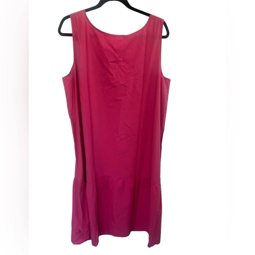 NWT Eileen Fisher Tiered Organic Cotton Midi summer lagenlook vacation Dress XL